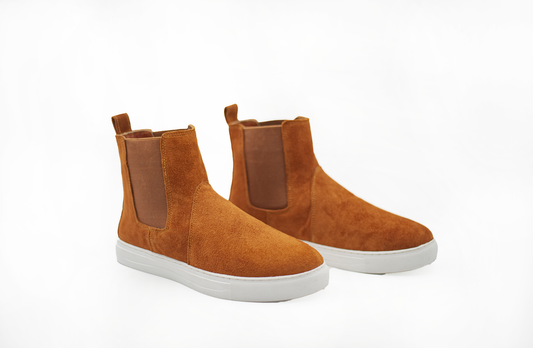 Friesian - caramel with with White Sole - Mohrasneakers