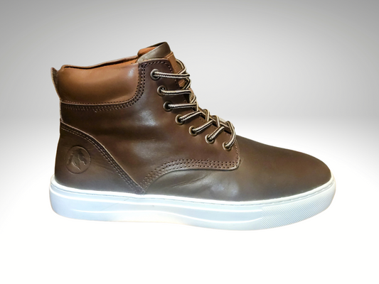 Lusitano - Cafe with White Sole - Mohrasneakers