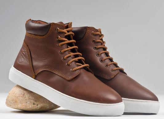 Lusitano - Caramel with White Sole - Mohrasneakers