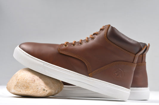 Lusitano - Caramel with White Sole - Mohrasneakers